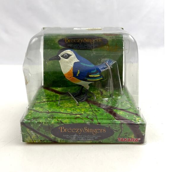 Vintage Breezy Singers Blue Bird Nuthatch Takara 1991 Motion Activated NEW - Picture 1 of 12